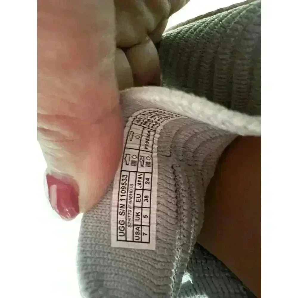 UGG Sammy Breeze Slip On Women Gray Tan 7 - Picture 8 of 10
